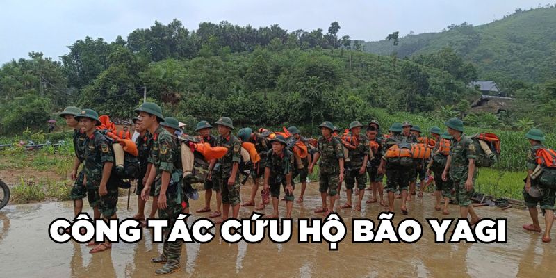 Công tác cứu hộ bão Yagi