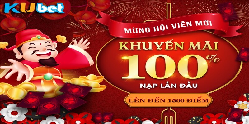 Nạp lần đầu thành viên được hưởng 100% số tiền cược